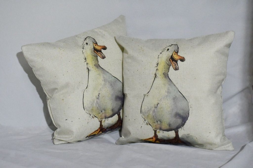 Duck Tweed Cushion- Mole main image 0