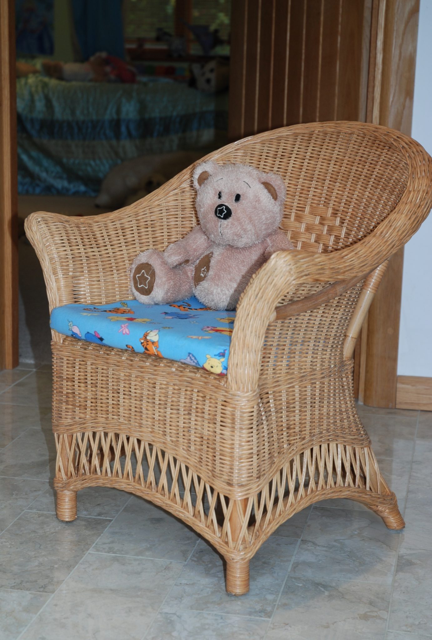 Kids Lloyd Loom Style Chair Candy Brown Garden Wonders UK