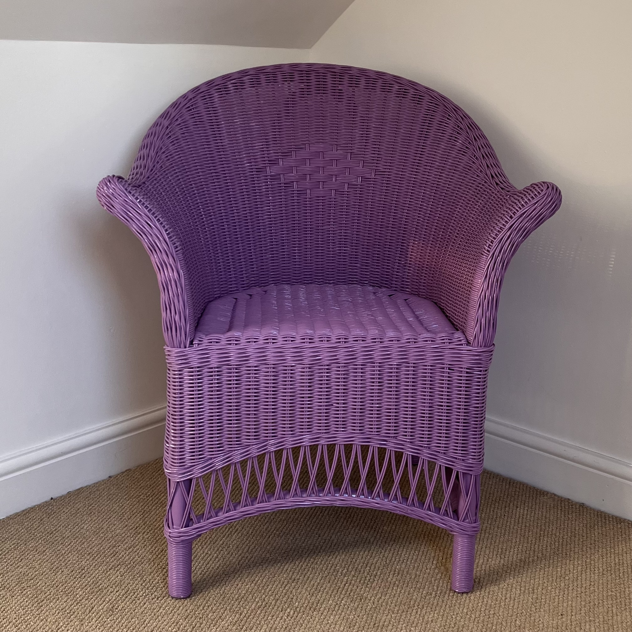 Lavender Lloyd Loom Chair